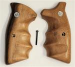 Smith & Wesson N Frame Smooth Goncalo Alves Wood Combat Grips, Square Butt
