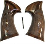 Smith & Wesson K & L Frame Rosewood Roper Grips, Square Butt