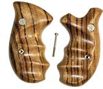 Smith & Wesson K & L Frame Smooth Zebrawood Combat Grips
